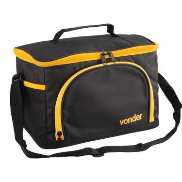 Imagem de Bolsa Térmica 9 Litros Preta E Amarela Vonder