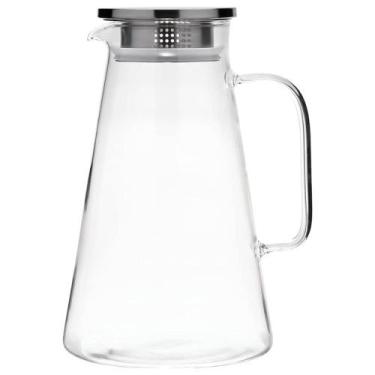 Imagem de Jarra De Vidro Borossilicato Com Tampa De Inox 1,8 Litros - jquia