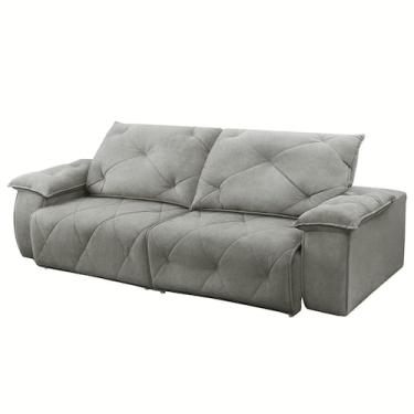 Imagem de Sofá 3 Lugares 2,30m Retrátil e Reclinável Texas - COLISEU, Creme