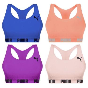 Imagem de Kit 4 Tops Puma Nadador Sem Costura Feminino