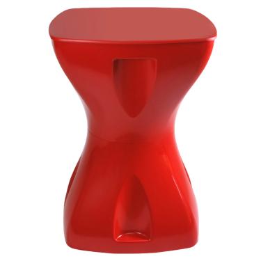 Imagem de Mesa Vermelha Multiuso Design Moderno Mesa Lateral Apoio Decorativo Para Piscina Jardim Varanda Sala