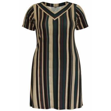 Imagem de Vestido Pau a Pique Listrado Preto