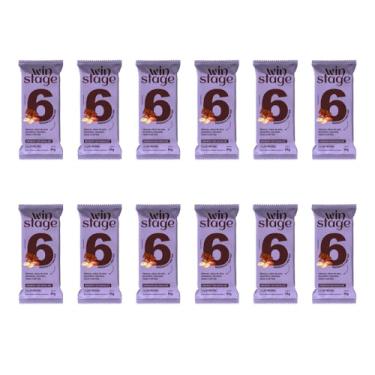 Imagem de Barra proteica sabor amendoim com chocolate - Winstage - 12 Unidades de 54g