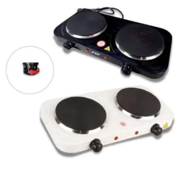 Imagem de Super Fogão cooktop disco elétrica FIX Fast Cook 110V 2 bocas 5 temper
