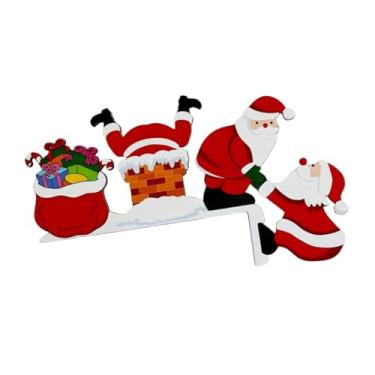 Imagem de MotiveTech Enfeite de porta de Natal, presente criativo fofo, decoração de canto de porta resistente para quarto, parede, armário de escritório