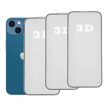 Imagem de Kit 3x Películas de Vidro 3d Anti Impacto Para iPhone Todos Modelos - 