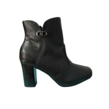 Imagem de Bota Ankle Boot Piccadilly Salto Alto Grosso 130240 Cor:;Tamanho:37-Feminino