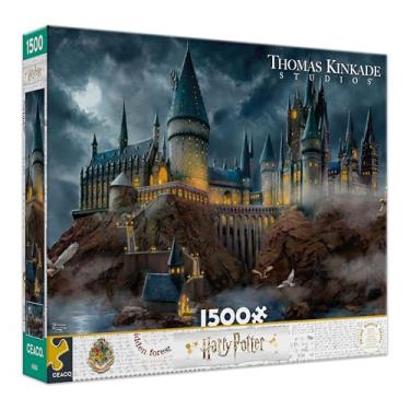Imagem de Ceaco - Quebra-cabeça Thomas Kinkade - Harry Potter - Castelo de Hogwart - 1500 peças