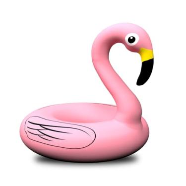 Imagem de Bóia Inflável Forma de Flamingo - Bola de Nata para Piscina e Praia, Divertida para Festas Aquáticas