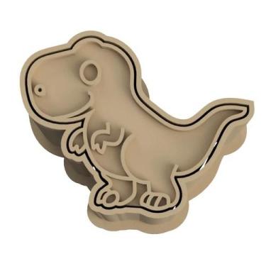 Imagem de Ejetor Modelador Doces DINOSSAURO Brigadeiros Docinhos Massa Biscuit B