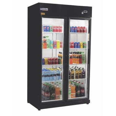 Imagem de Refrigerador Expositor Vertical Frilux 700 Litros Preto 2 Portas de Vidro 220V RF-020