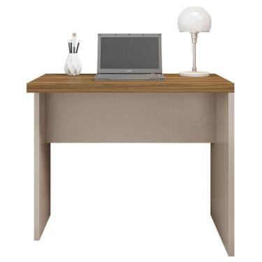 Imagem de Mesa De Computador Escritório Studio Marrom Bege - Caemmun