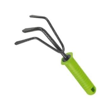 Imagem de Ancinho Rastelo 3 Dentes Jardim Cabo Emborrachado 100x235mm Palisad - 