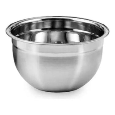 Imagem de Tigela Mixing Bowl Inox 500ml Multiuso 14x7cm - KeHome