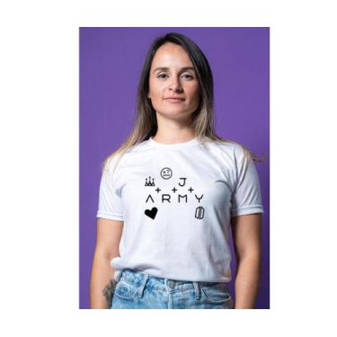 Imagem de Camiseta Unissex 100% Algodao Army Aesthetic Jung Kook - kyros, Branco