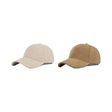 Imagem de Boné Snapback Unissex de Camurça - Ajustável, Retrô e Estilo Hip Hop, 