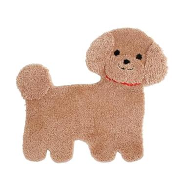 Imagem de ORANGE APRON Tapete fofo para área de animais, 55 x 53 cm, lavável na máquina [Poodle]