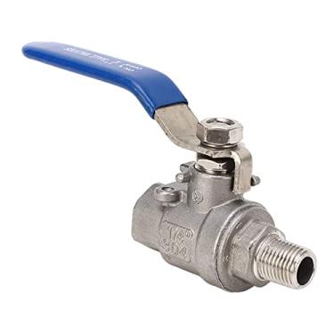 Imagem de Generic 1/4in Ball Valve NPT Threaded Female Male, Water, Oil, Gas, Stainless Steel Ball Valve, Good Sealing, Wiping Performance, Long Life Span, Suitable for Water, Seawater, Air,