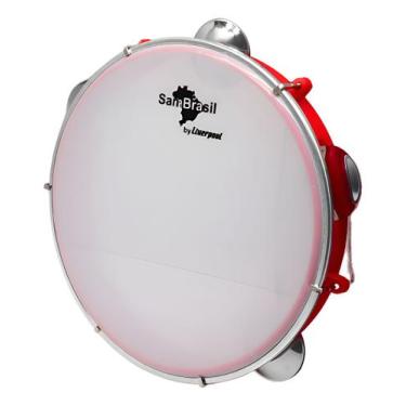 Imagem de Pandeiro Standard Sambrasil Pele Branca 10 Pol. Liverpool Ve
