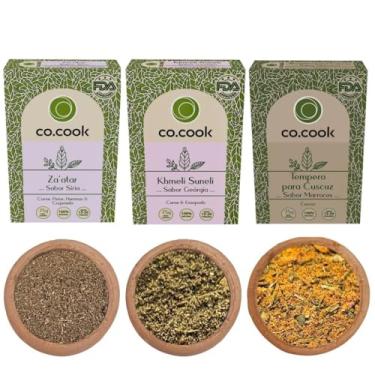Imagem de Kit 3 Tempero Funcional Árabe Co.Cook – Zaatar, Khmeli Suneli e Cuscuz Marroquino 225g Zero Glúten, Zero Lactose, Zero Conservantes, Zero Corantes, Zero Sódio