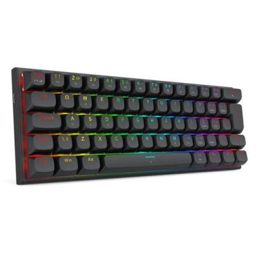 Imagem de Teclado Magnético Redragon Fidd RGB Preto 8K Switch Pink