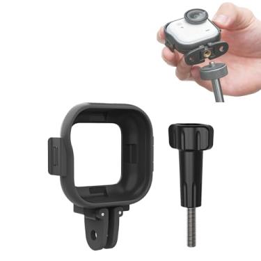 Imagem de CAPART Suporte de câmera para Insta360 GO Ultra, adaptador de montagem vertical com gaiola de moldura e orifício de rosca de 0,63 cm, adaptador de montagem de tripé de câmera de ação