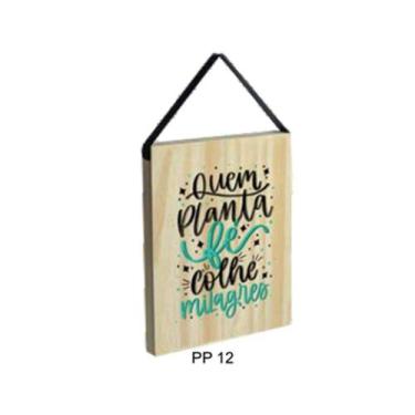 Imagem de Quadro Decorativo com Alça - PP012 - MDF 3MM - 21cm x 30cm - no-brand
