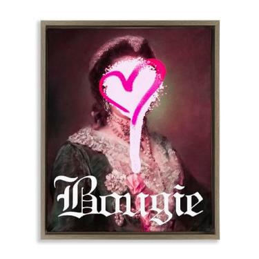 Imagem de Stupell Industries Bougie Classical Portrait Gray Framed Floater Canvas Wall Art, design by Lil' Rue, 30 x 25