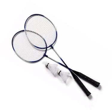 Imagem de Kit 2 Raquetes Badminton Sml Petecas E Bolsa -Sml