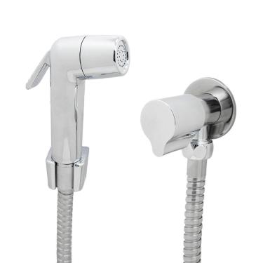 Imagem de Chuveirinho Ducha Higiênica Gatilho Metal Cromado 1/4 Volta