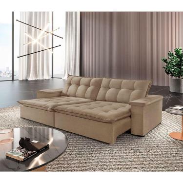 Imagem de Sofá Estilo Linho 02 Módulos De 120m B25cm Meu Sofá Online A226 Linho Bege