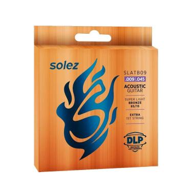 Imagem de Corda Solez P/ Violão Aço Slatb09 9/45 Bronze 85/15 - Ec0571