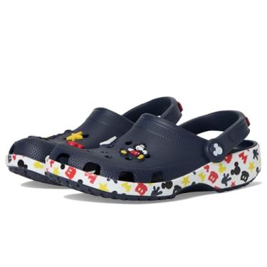 Imagem de Crocs Tamancos Disney Mickey Minnie Mouse para meninas, Azul-marinho/Mickey Jibbitz, 1 Little Kid