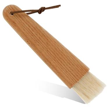 Imagem de ZJRDYYK Escova de limpeza de moedor de café de madeira para limpeza de máquina de café, 18,5 x 3,9 x 1 cm