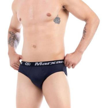Imagem de Kit 3 Cuecas Adulto Marxan Slip Microfibra Elástico Exposto, Sortido, 