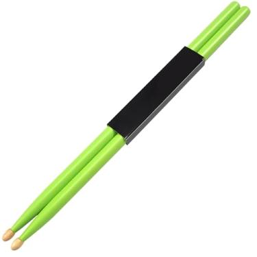 Imagem de Baquetas neon feitas de madeira de bordo, ferramentas profissionais para prática de bateria infantil em conjuntos eletrônicos e pads