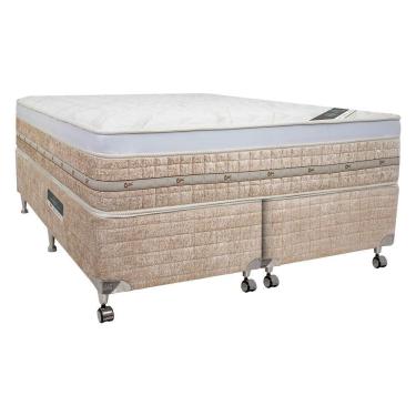 Imagem de Cama Box + Colchão Castor King Premium Amazon One Gel Face Pocket 193x203x59cm