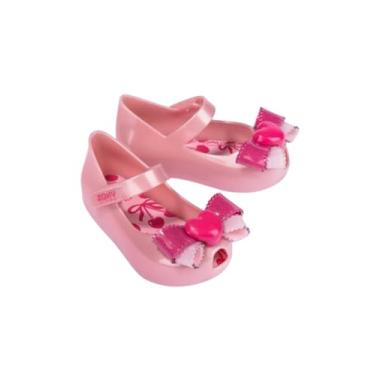 Imagem de Sapatilha Bebê Zaxynina Princess Bow com Laço Rosa Glitter (ROSA, BR, Bebê, Numérico, 17)