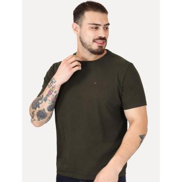 Imagem de Camiseta Ellus Masculina Cotton Easa Classic Marrom Escuro-Masculino