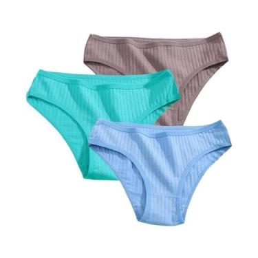 Imagem de Conjunto De Calcinhas De Algodão Femininas Lingerie Sexy Tamanhos XS-5