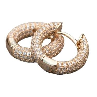 Imagem de Brincos de noiva delicados e elegantes brilhantes de zircônia cúbica para mulheres, joias de casamento requintadas, presente para ela, One Size, Cobre, Zircônia cúbica