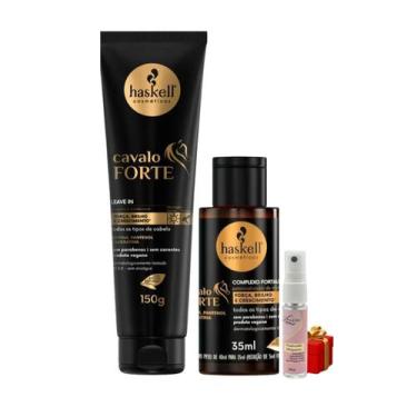 Imagem de Kit Cavalo Forte 1 Leave In 150g 1 Complexo Fortalecedor 35ml Haskell 