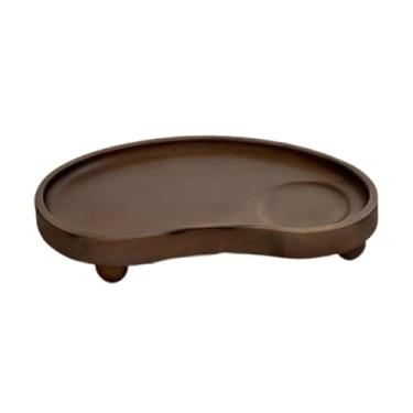 Imagem de IEUDNS Bandeja decorativa de madeira para perfumes, porta-objetos, bandeja para chaves e maquiagem para banheiro.