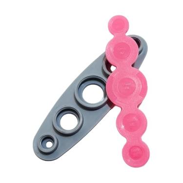 Imagem de shamjina Máquina de fazer botões profissional e prática para botões revestidos de tecido, kit de artesanato DIY para botões, ideal para artesãos, reparos em, Rosa