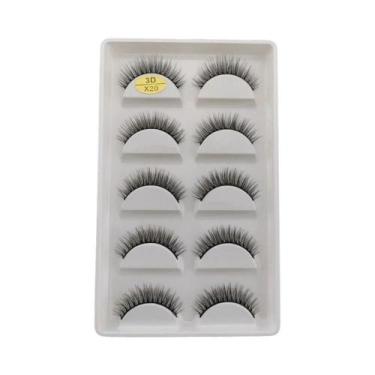 Imagem de Cílios Postiços Fluffy 3D De Mink, 5 Pares, Volume Natural, Cílios Lev