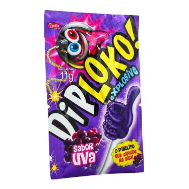 Imagem de Pirulito Dip Loko Explosive Sabor Uva 11g