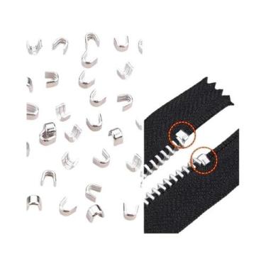 Imagem de Conjunto De Paradas De Zíper De Metal Em Liga De Alumínio Premium 50-2