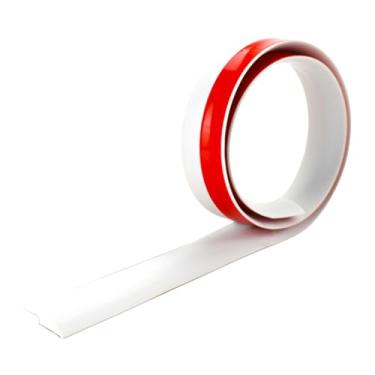 Imagem de Generic Faixa de junção de piso de 2 m, tiras de transição de carpete, autoadesiva, para revestimento de borda de porta, tira laminada para unir frestas no, Branco