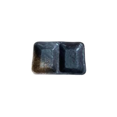 Imagem de Tigela para molho Tigelas retangulares de cerâmica para molho sushi e acompanhamentos, perfeitas para lanches