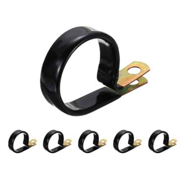 Imagem de HARFINGTON 6 braçadeiras revestidas de vinil, 50 mm, grampo de tubo mergulhado em vinil, clipe de alça para instalação doméstica industrial automotiva, fio de tubulação